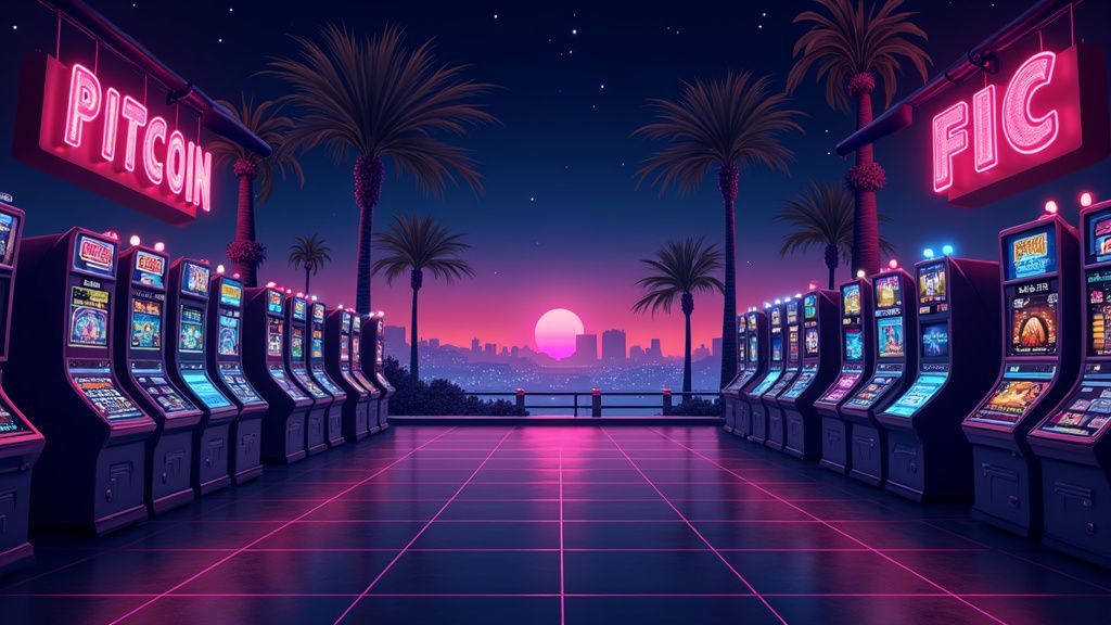 RetroBet Casino with cyberpunk 1980s theme for Australians
